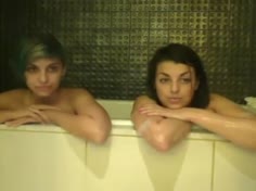 Two Girls Having Fun in the Bathtub